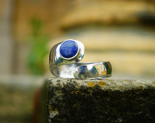 Nerezový náramek...." Silver and blue " — foto 1