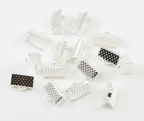 Koncovka 10 mm stříbrná 2 ks