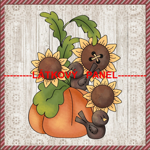 Bavlněný panel 15 X 15 cm — foto 1