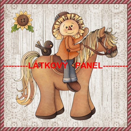 Bavlněný panel 15 X 15 cm