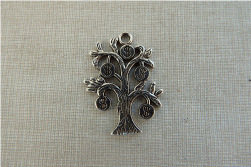 Přívěšek strom života s dolary 29x22mm 1kus