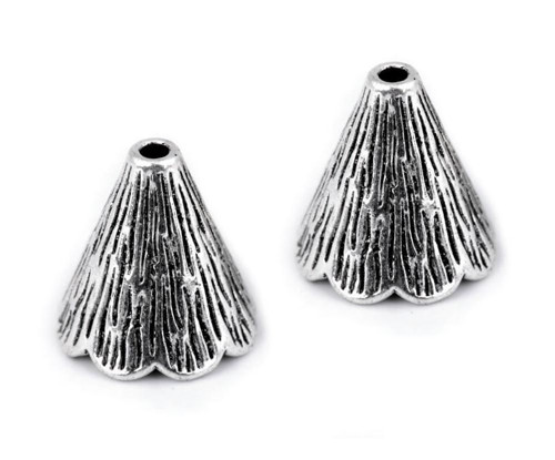 4ks Latina Koncovka Na Šňůrku / Kaplík 11x12mm,