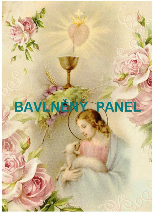 Bavlněná látka - panel vel.A5 — foto 1