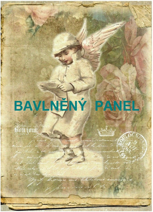 Bavlněná látka - panel vel.A5
