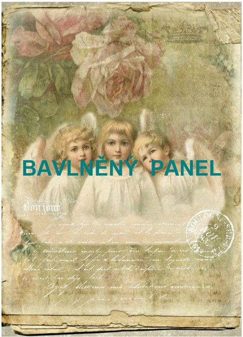 Bavlněná látka - panel vel.A5
