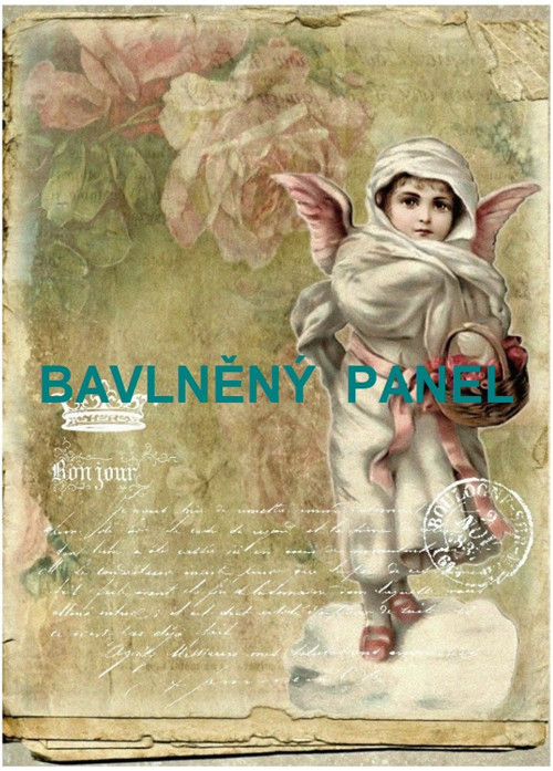 Bavlněná látka - panel vel.A5