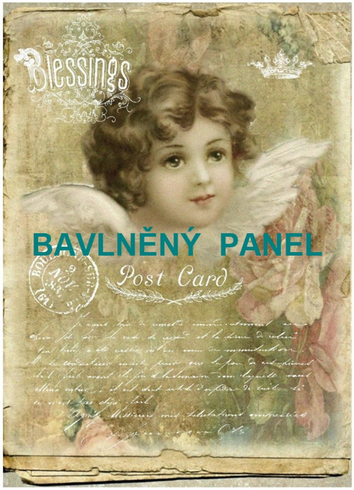 Bavlněná látka - panel vel.A5 — foto 1