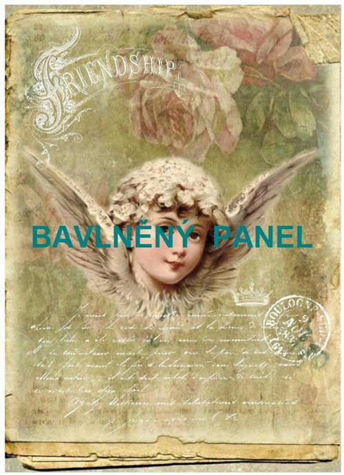 Bavlněná látka - panel vel.A5 — foto 1
