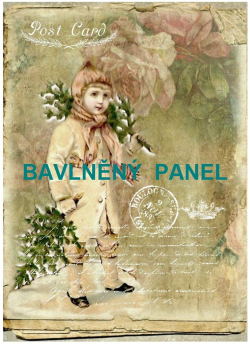 Bavlněná látka - panel vel.A5 — foto 1