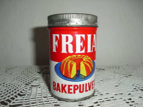 Stará Plechová Krabička, zn. Freia Bakepulver — foto 1
