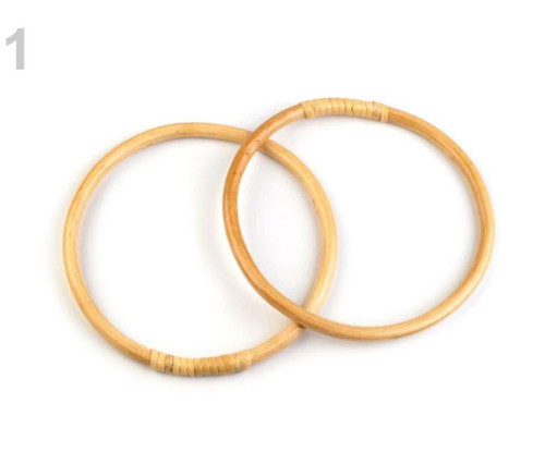 2ks (15cm) Bambus Sv. Bambusová Ucha Na Tašky /