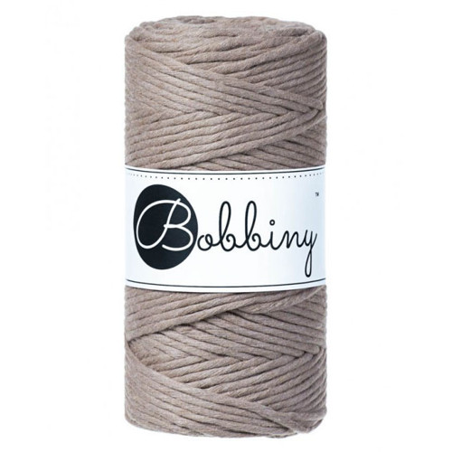Bobbiny Macrame Regular 3mm - kávová - 4m