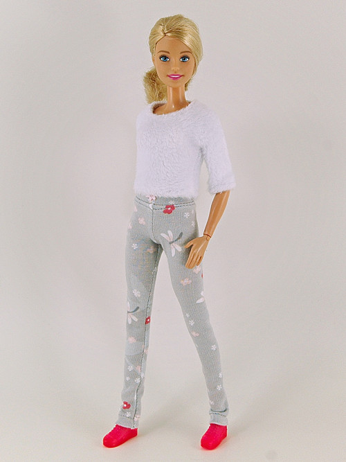 Barbie - Legíny šedorůžové — foto 1