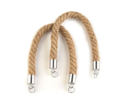 2ks Režná Přírodní Sisalová Ucha Na Tašky Délka 42