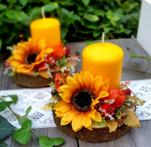 Svícny s vonnou svíčkou — foto 1