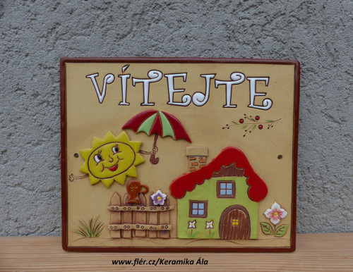 Cedulka VÍTEJTE / na objednávku