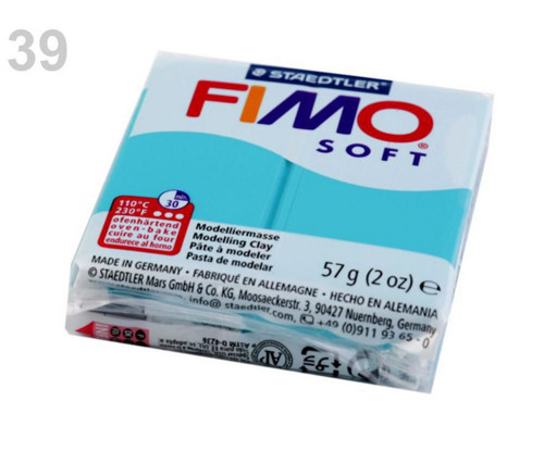 1ks Tyrkysová FIMO 57g Soft, Hmota A Pomůcky,