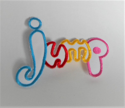 Nažehlovací aplikace - nápis Jump