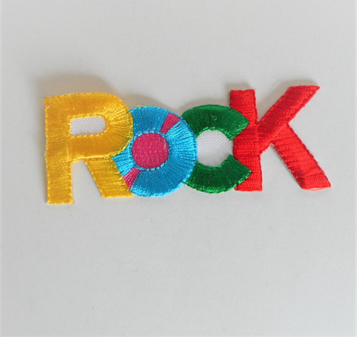 Nažehlovací aplikace - nápis ROCK