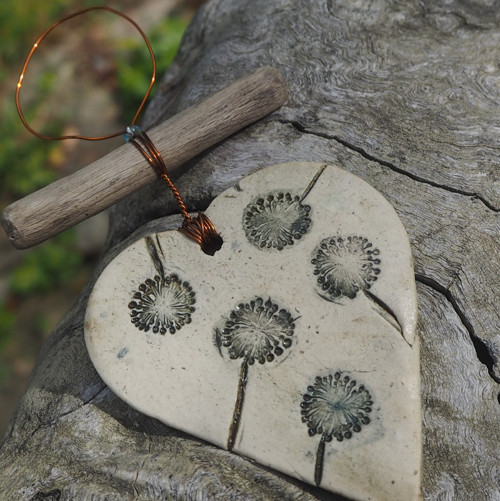 Závěs driftwood srdce — foto 1