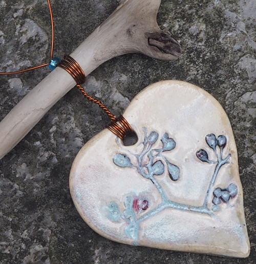 Závěs driftwood srdce — foto 1