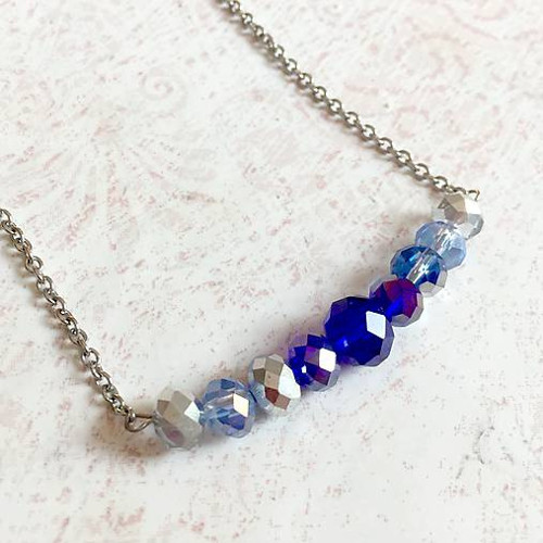 Náhrdelník Swarovski Rondelle (chirurgická ocel)