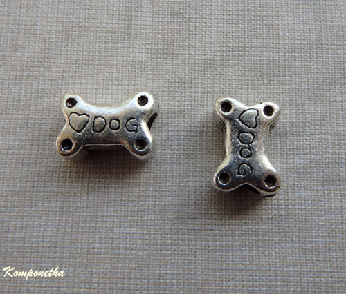 Kovový korálek 14x11x7mm 1kus