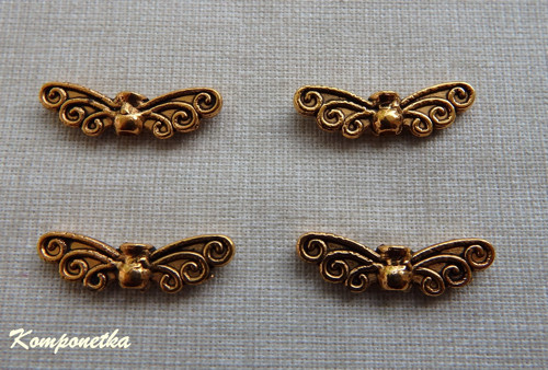 Kovová křídla 21x6mm 4kusy