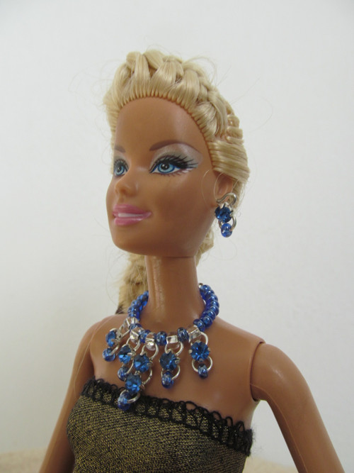Souprava - náhrdelník a náušnice pro Barbie — foto 1