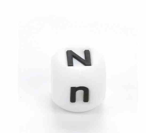 VÝPRODEJ Silikonová písmenka 16mm - "N" (1ks)