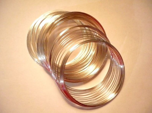 Paměťový drát - náramek, průměr 70 mm, 10 otoček