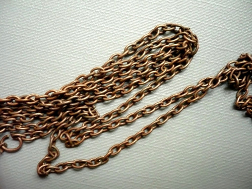 Řetízek - adjusta, 0,5 m - měď