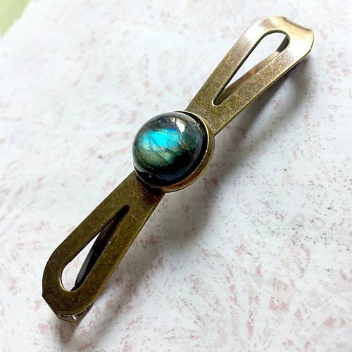 Vintage spona s labradoritem