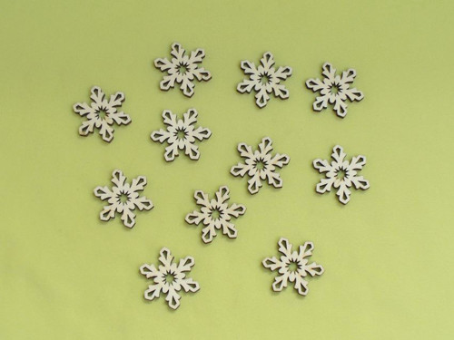 Vločka 4,5 x 4,5cm - cena za 3ks