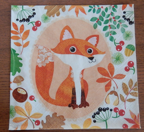 Ubrousek na decoupage - lištička