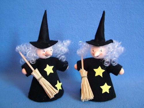 Figurka z předené bavlny, 2 halloweenské