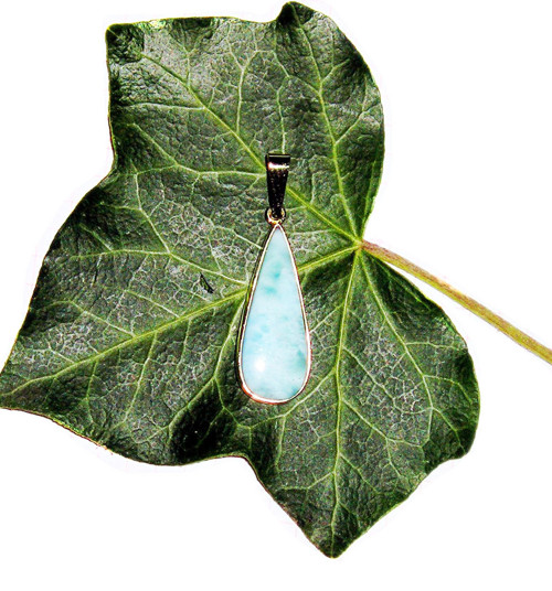 ZLATÝ přívěsek LARIMAR 20*8 — foto 1