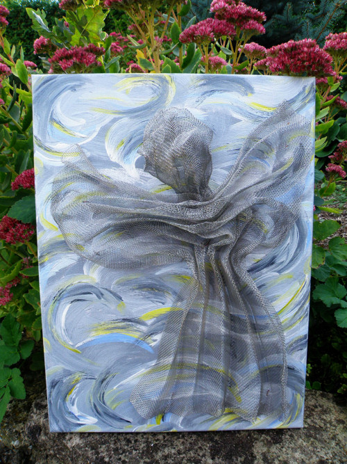 Poselství - obraz na plátně - 40x30 cm