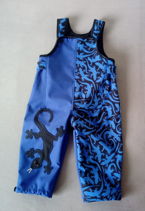 Zimní softshell. lacláče - ještěrky - velikost 80 — foto 1