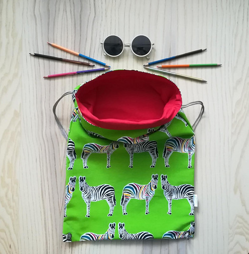 Batoh z plátna - Zebra