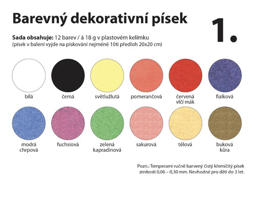 DEKORATIVNÍ PÍSKY_1. – 12 barev