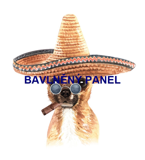 Bavlněný panel 25 x 25cm — foto 1