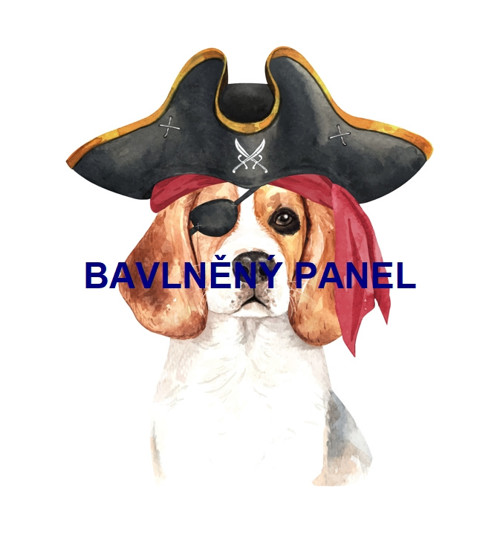 Bavlněný panel 25 x 25cm