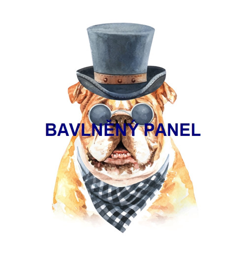 Bavlněný panel 25 x 25cm