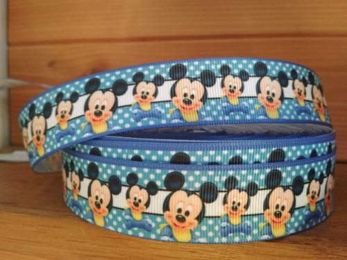 Stuha rypsová š.25 mm: Mickey