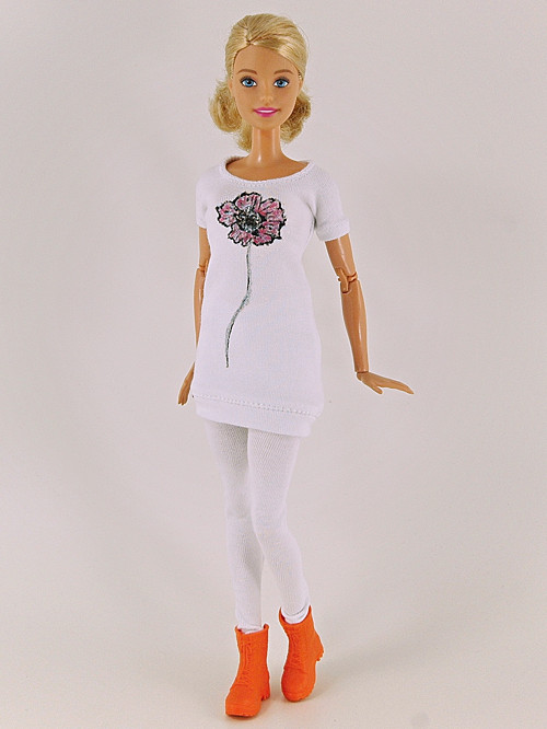 Barbie - Legíny bílé — foto 1