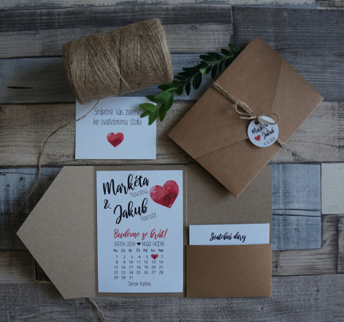 Svatební oznámení přírodní - No.117