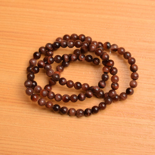 Jaspis 4 mm - brekcie - 10 kusů