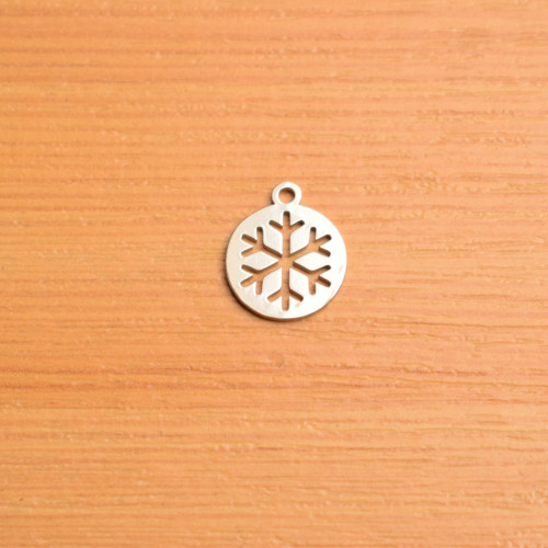 Vločka - 12x15mm - chirurgická ocel — foto 1
