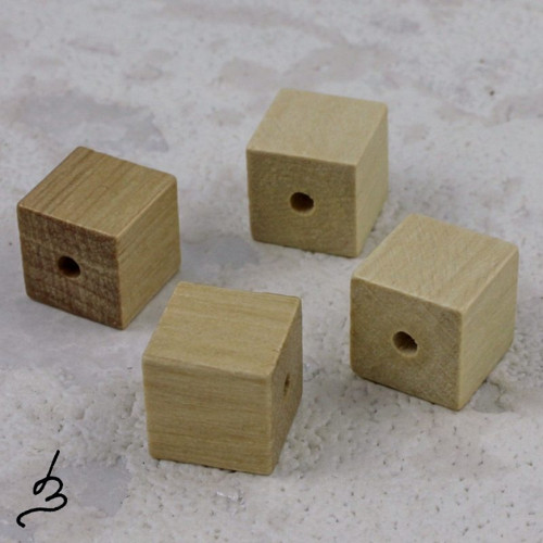 Dřevěné kostky SV dřevo 12mm - 4 ks